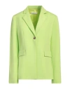 Liviana Conti Woman Blazer Lime Green Size 8 Viscose, Polyamide, Elastane In Green