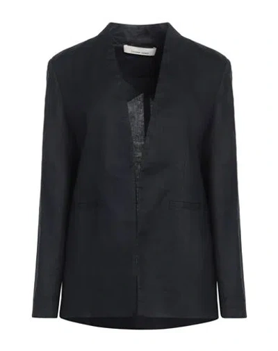 Liviana Conti Woman Blazer Midnight Blue Size 12 Linen