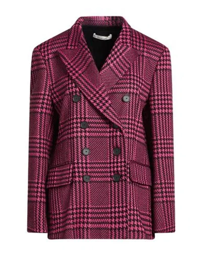Liviana Conti Woman Blazer Pink Size 8 Polyester, Cashmere, Polyamide