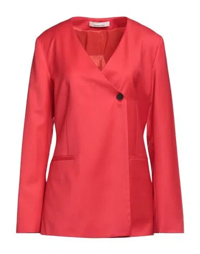 Liviana Conti Woman Blazer Red Size 6 Wool, Elastane, Polyester
