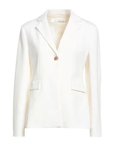 Liviana Conti Woman Blazer White Size 6 Viscose, Polyamide, Elastane