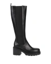 Liviana Conti Woman Knee Boots Black Size 10 Soft Leather In Black