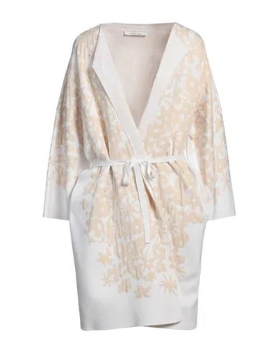 Liviana Conti Woman Cardigan Beige Size 10 Viscose, Polyamide, Polypropylene