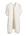 Liviana Conti Woman Cardigan Ivory Size 8 Alpaca Wool, Polyamide, Wool, Acrylic, Mohair Wool