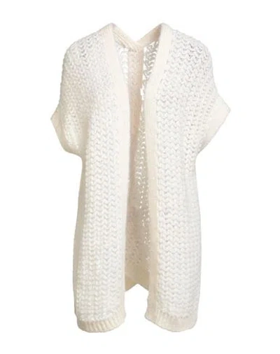 Liviana Conti Woman Cardigan Ivory Size 8 Alpaca Wool, Polyamide, Wool, Acrylic, Mohair Wool
