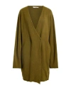 Liviana Conti Woman Cardigan Military Green Size 10 Virgin Wool, Polyamide, Elastane In Green