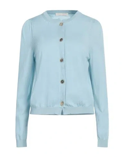 Liviana Conti Woman Cardigan Sky Blue Size L Cotton