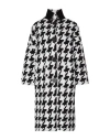 Liviana Conti Woman Coat Black Size 6 Acrylic, Polyester, Wool, Polyamide, Recycled Polypropylene In Black