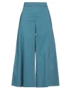 Liviana Conti Woman Pants Deep Teal Size 4 Cotton, Polyamide, Elastane In Green