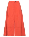 Liviana Conti Woman Pants Orange Size 4 Cotton, Polyamide, Elastane