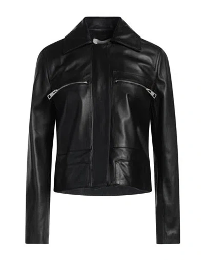 Liviana Conti Woman Jacket Black Size 12 Leather