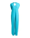 Liviana Conti Woman Jumpsuit Azure Size 10 Viscose, Polyamide