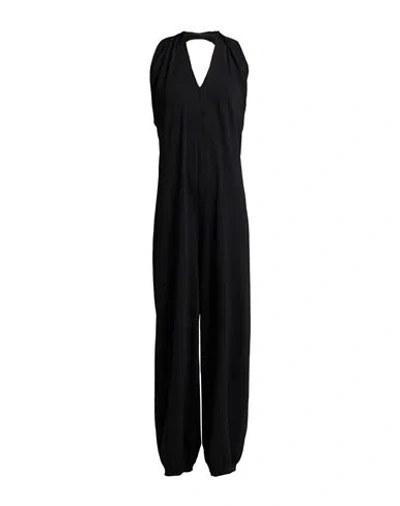 Liviana Conti Woman Jumpsuit Black Size 8 Viscose, Polyamide