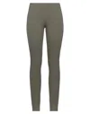 Liviana Conti Woman Leggings Dark Green Size 12 Viscose, Elastane