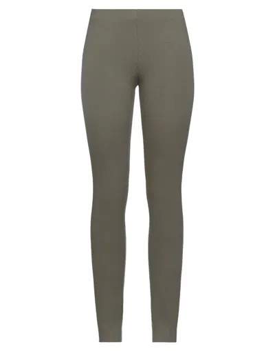 Liviana Conti Woman Leggings Dark Green Size 12 Viscose, Elastane In Green