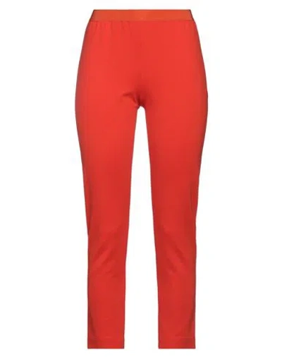 Liviana Conti Woman Leggings Orange Size 2 Viscose, Polyamide, Elastane