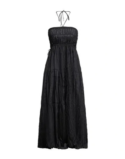 Liviana Conti Woman Maxi Dress Black Size 12 Silk