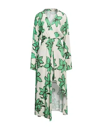 Liviana Conti Woman Long Dress Cream Size 6 Viscose In White