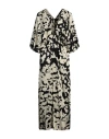 Liviana Conti Woman Maxi Dress Ivory Size 10 Viscose, Elastane In White