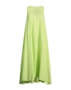 Liviana Conti Woman Maxi Dress Lime Green Size 6 Cotton, Polyamide, Elastane