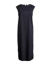 Liviana Conti Woman Maxi Dress Midnight Blue Size 12 Cotton, Polyamide, Elastane In Blue