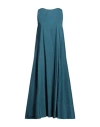 Liviana Conti Woman Maxi Dress Pastel Blue Size 6 Cotton, Polyamide, Elastane In Blue
