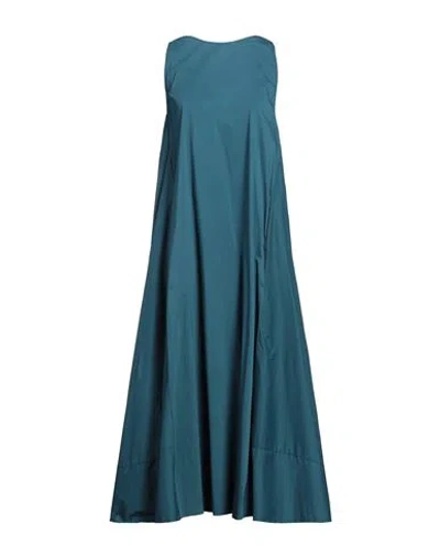 Liviana Conti Woman Maxi Dress Pastel Blue Size 6 Cotton, Polyamide, Elastane