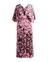 Liviana Conti Woman Maxi Dress Pink Size 10 Viscose, Elastane