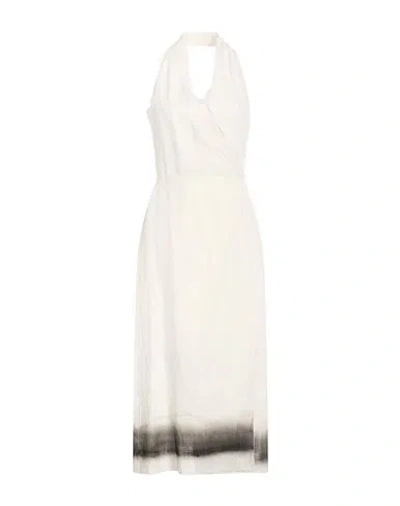 Liviana Conti Woman Maxi Dress White Size 6 Linen