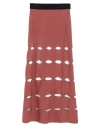 Liviana Conti Woman Maxi Skirt Antique Rose Size 6 Viscose, Polyamide