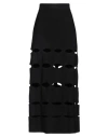 Liviana Conti Woman Maxi Skirt Black Size 12 Viscose, Polyamide
