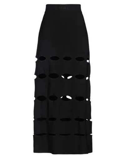 Liviana Conti Woman Maxi Skirt Black Size 12 Viscose, Polyamide In Black