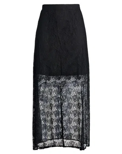 Liviana Conti Woman Maxi Skirt Black Size 6 Polyamide, Lyocell, Cotton, Elastane