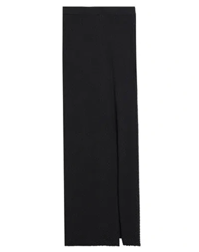 Liviana Conti Woman Long Skirt Black Size 6 Textile Fibers