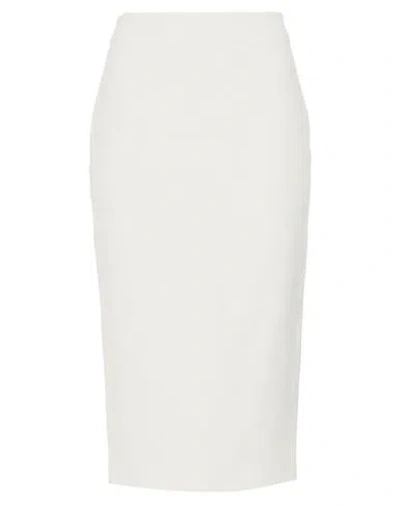 Liviana Conti Woman Maxi Skirt White Size 8 Linen In Animal Print