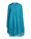Liviana Conti Woman Midi Dress Azure Size 8 Silk In Blue