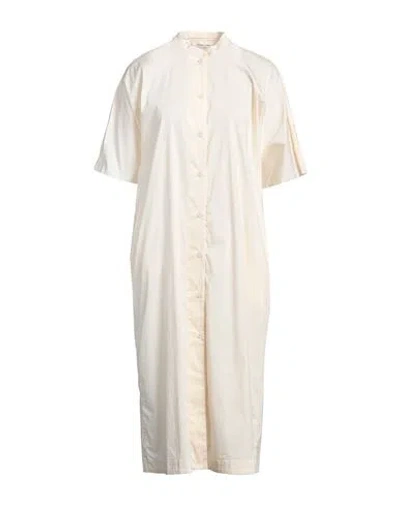 Liviana Conti Woman Midi Dress Beige Size 4 Cotton, Polyamide, Elastane In Beige