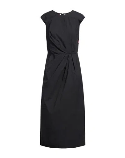 Liviana Conti Woman Midi Dress Black Size 6 Cotton, Polyamide, Elastane