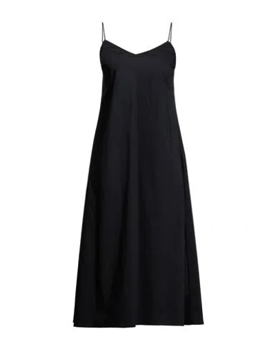 Liviana Conti Woman Midi Dress Black Size 10 Cotton, Polyamide, Elastane, Polyester