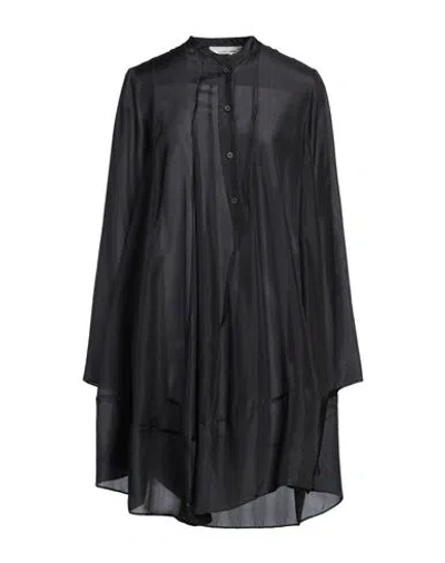 Liviana Conti Woman Midi Dress Black Size 12 Silk
