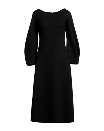 Liviana Conti Woman Midi Dress Black Size 12 Viscose, Polyamide, Elastane