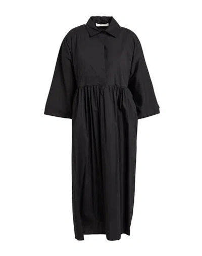 Liviana Conti Woman Midi Dress Black Size 4 Cotton, Polyamide, Elastane