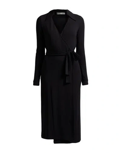 Liviana Conti Woman Midi Dress Black Size 8 Viscose, Elastane