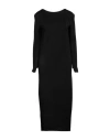 Liviana Conti Woman Midi Dress Black Size S Virgin Wool, Polypropylene