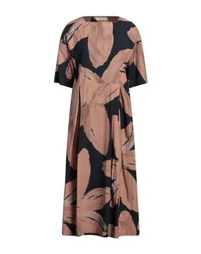 Liviana Conti Woman Midi Dress Blush Size 10 Cotton, Polyamide, Elastane In Pink