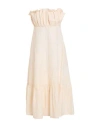 Liviana Conti Woman Midi Dress Blush Size 8 Cotton, Polyamide, Elastane In Pink