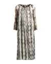 Liviana Conti Woman Midi Dress Cream Size 10 Viscose, Elastane