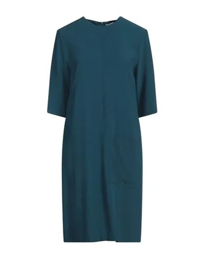 Liviana Conti Woman Midi Dress Deep Teal Size 2 Viscose, Acetate In Green