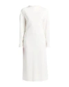 Liviana Conti Woman Midi Dress Ivory Size 6 Viscose, Polyamide, Elastane In White