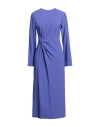 LIVIANA CONTI LIVIANA CONTI WOMAN MIDI DRESS LIGHT PURPLE SIZE 12 VISCOSE, ACETATE